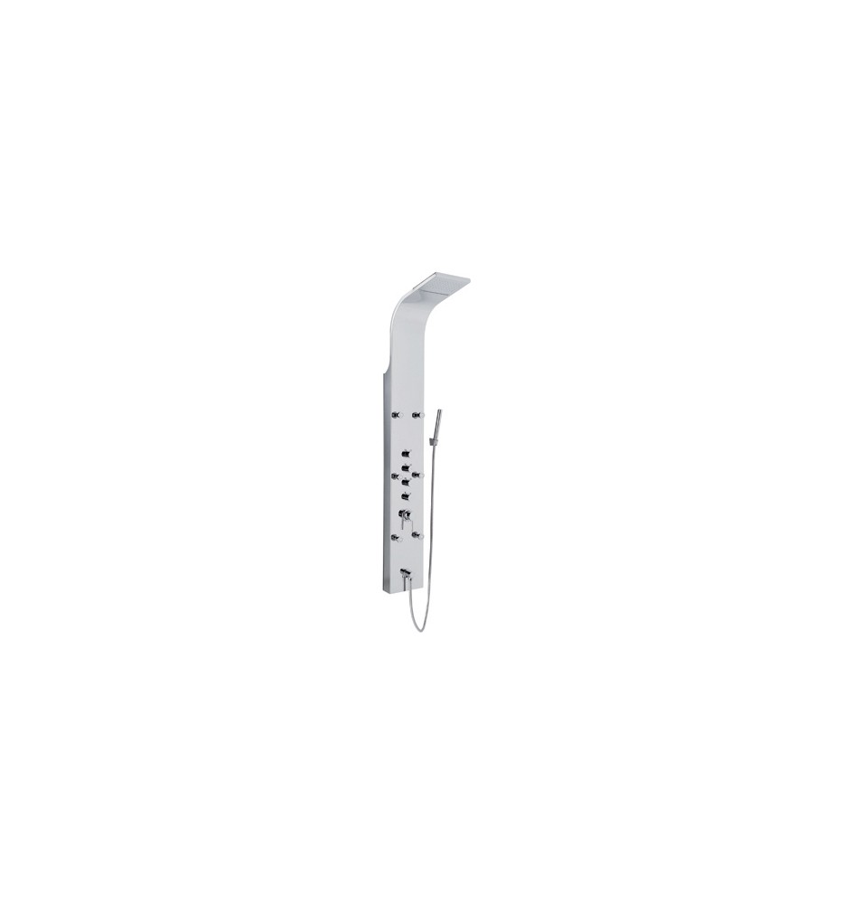 PARETE ATTREZZATA MULTIFUNZIONE MOD. NIAGARA INOX LUCIDO Acciaio inox lucidato