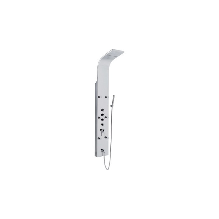 PANNELLO DOCCIA MULTIFUNZIONE MOD. NIAGARA INOX LUCIDO Acciaio inox lucidato