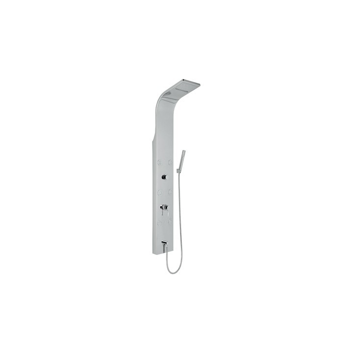 PANNELLO DOCCIA MULTIFUNZIONE MOD. VITTORIA CON LED Acciaio inox lucidato