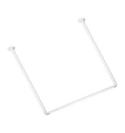 BASTONE PER DOCCIA A 3 LATI cm. 80-80-80