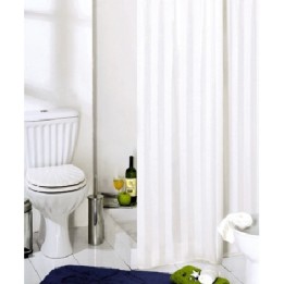 TENDA PER DOCCIA 2 LATI IN TESSUTO CM.180 X 200 Mod. BIANCO -