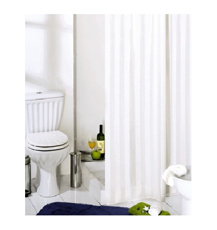 TENDA PER DOCCIA 2 LATI IN TESSUTO CM.180 X 200 Mod. BIANCO -