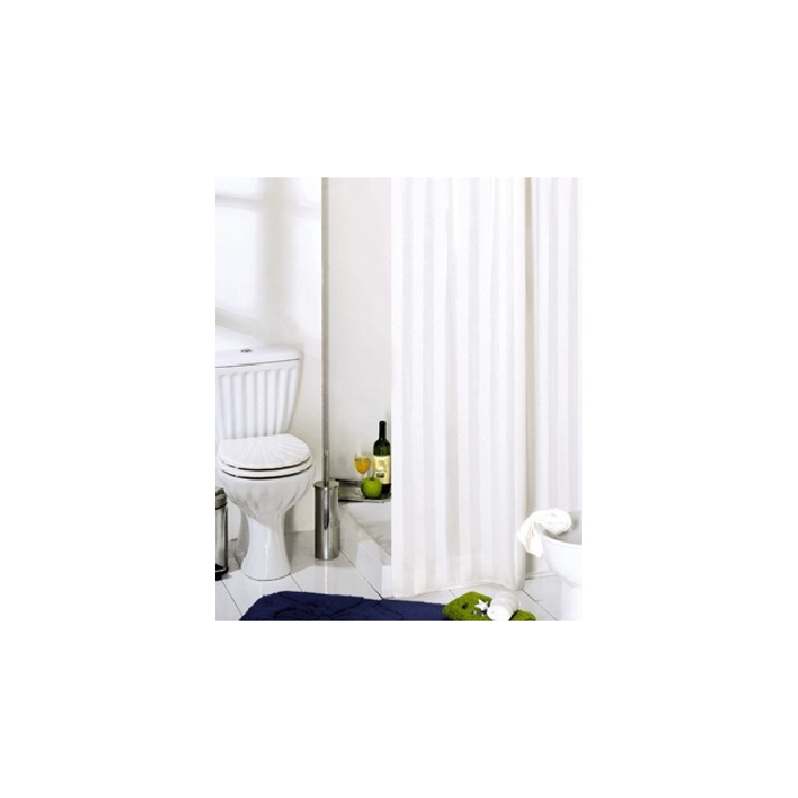 TENDA PER DOCCIA 2 LATI IN TESSUTO CM.180 X 200 Mod. BIANCO -