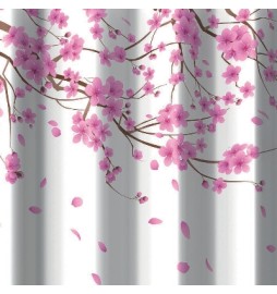 TENDA PER DOCCIA 2 LATI IN TESSUTO CM. 180 X 200 Mod. Sakura Rosa -