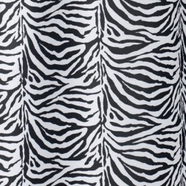 TENDA PER DOCCIA 2 LATI IN TESSUTO CM. 180 X 200 Mod. Zebra Nero -