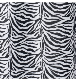 TENDA PER DOCCIA 2 LATI IN TESSUTO CM. 180 X 200 Mod. Zebra Nero -