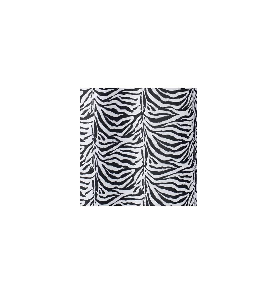 TENDA PER DOCCIA 2 LATI IN TESSUTO CM. 180 X 200 Mod. Zebra Nero -