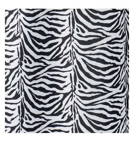 TENDA PER DOCCIA 2 LATI IN TESSUTO CM. 180 X 200 Mod. Zebra Nero -
