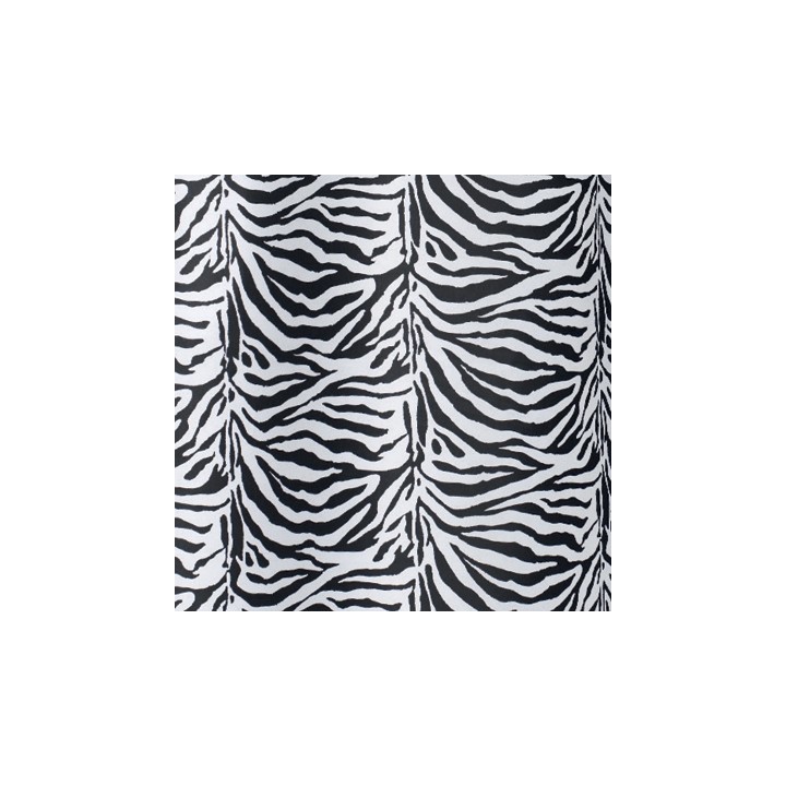 TENDA PER DOCCIA 2 LATI IN TESSUTO CM. 180 X 200 Mod. Zebra Nero -