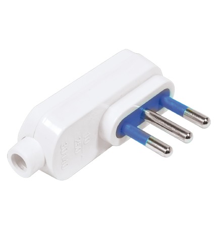 SPINA VOLANTE PIATTA art.CE12B - 2P + T 10A (scatola appendibile)