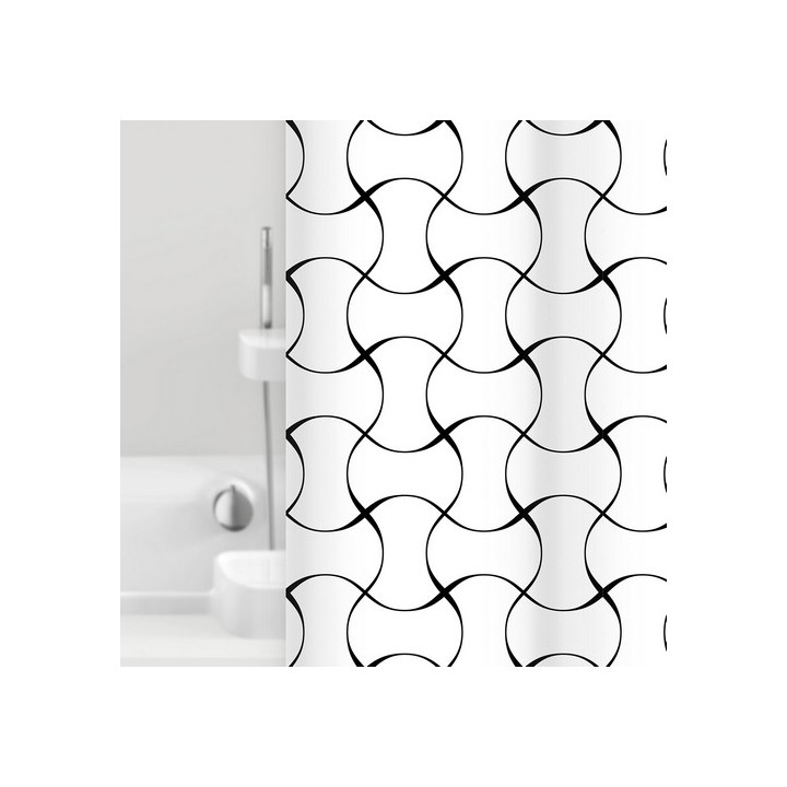 TENDA PER DOCCIA IN TESSUTO MOD. LIANA cm 180x200