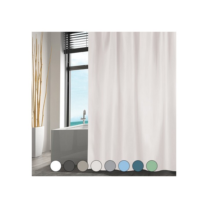 TENDA DOCCIA TESSUTO POLIESTERE cm 120x200 Grigio scuro