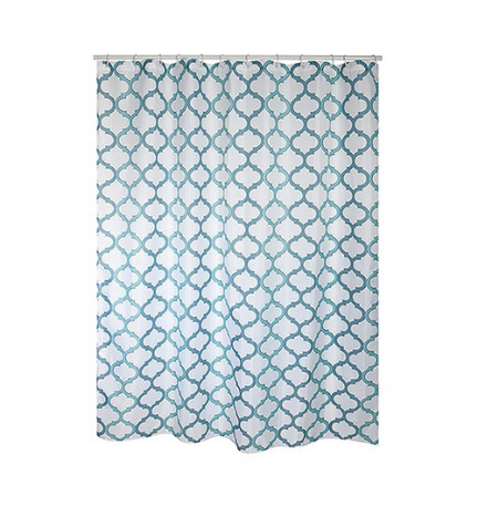 TENDA PER DOCCIA IN TESSUTO POLIESTERE HANKO cm 180x200 Blu