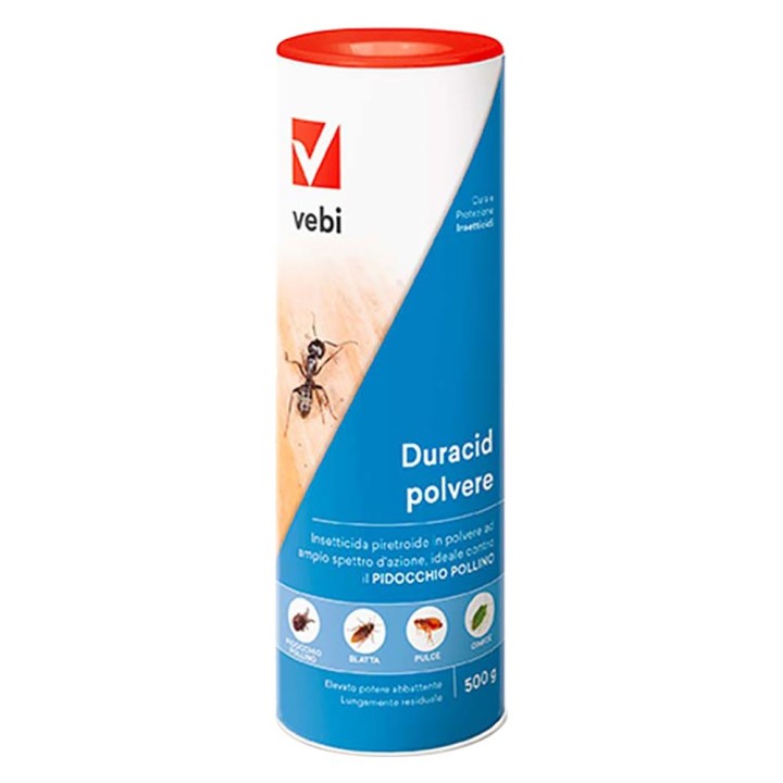 INSETTICIDA IN POLVERE 'DURACID' gr.500 - in barattolo spargitore