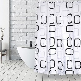 TENDA PER DOCCIA TESSUTO IN POLIESTERE VINTAGE cm 180x200