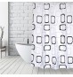 TENDA PER DOCCIA TESSUTO IN POLIESTERE VINTAGE cm 180x200