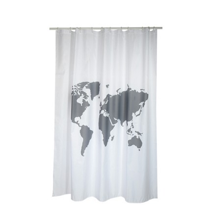 TENDA PER DOCCIA IN TESSUTO POLIESTERE WORLD cm 180x200