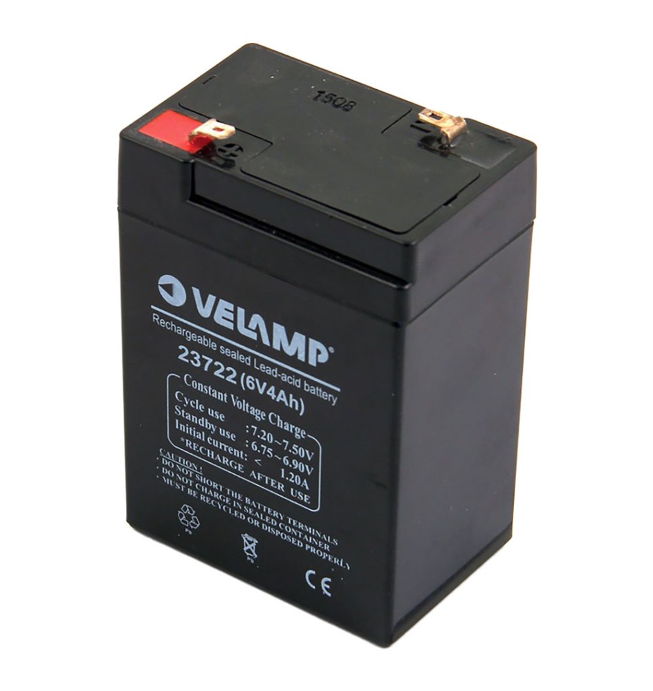 BATTERIA RICARICABILE mm.70 x 48 x h.107 - 4 Ah