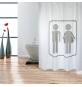 TENDA PER DOCCIA IN TESSUTO POLIESTERE M&W cm 180x200