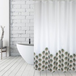 TENDA PER DOCCIA IN TESSUTO POLIESTERE PEACOCK cm 180x200