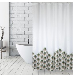 TENDA PER DOCCIA IN TESSUTO POLIESTERE PEACOCK cm 180x200