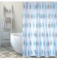 TENDA PER DOCCIA IN TESSUTO POLIESTERE MOSHI cm 180x200 Blu