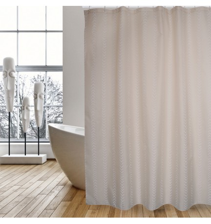 TENDA PER DOCCIA IN TESSUTO POLIESTERE BERBERA cm 180x200 Beige
