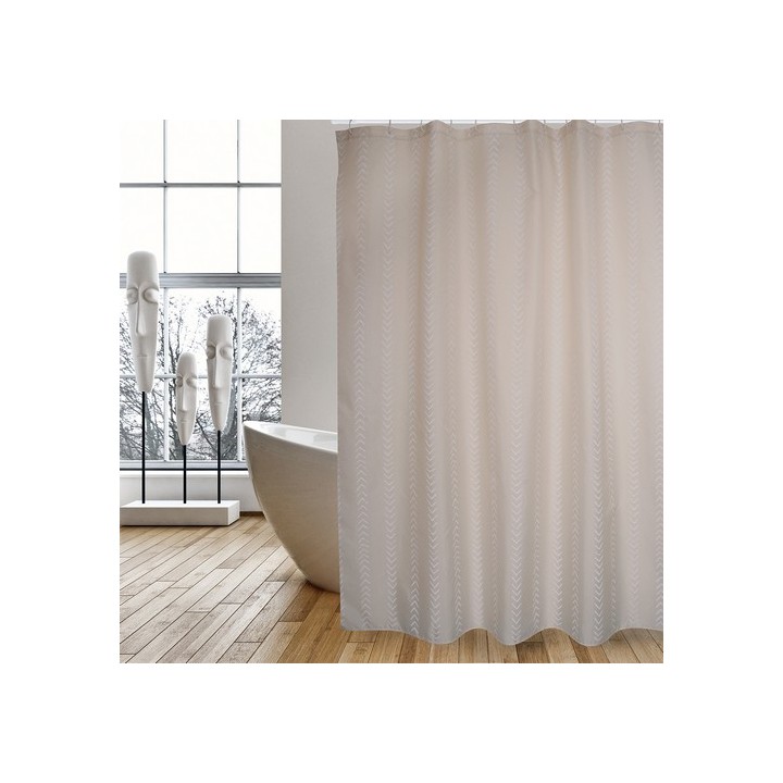 TENDA PER DOCCIA IN TESSUTO POLIESTERE BERBERA cm 180x200 Beige