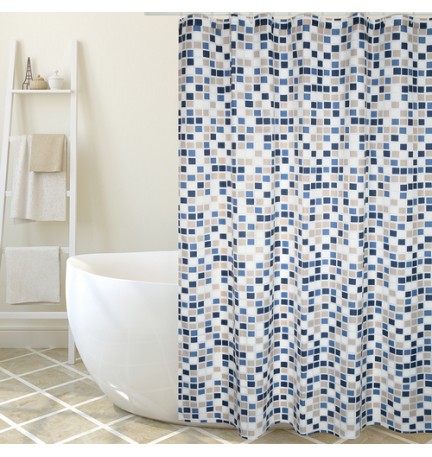 TENDA PER DOCCIA IN TESSUTO POLIESTERE MOSAIKO cm 180x200