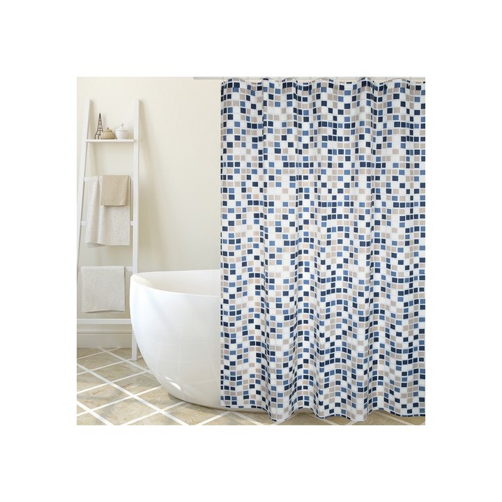 TENDA PER DOCCIA IN TESSUTO POLIESTERE MOSAIKO cm 180x200