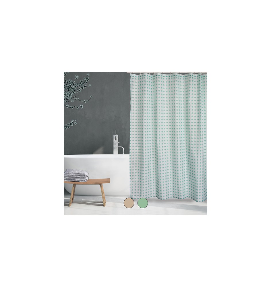TENDA PER DOCCIA IN TESSUTO POLIESTERE CAMBERRA cm 180x200 Beige