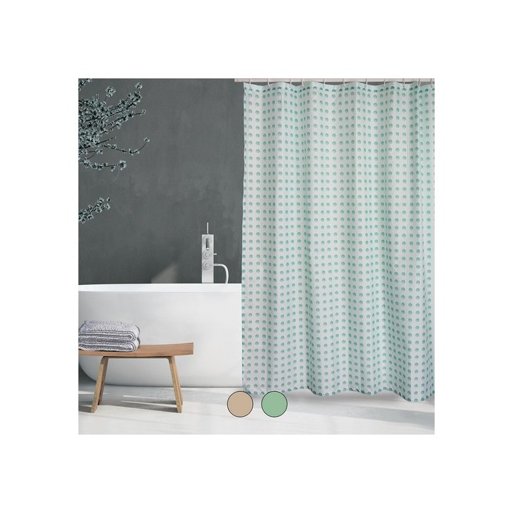 TENDA PER DOCCIA IN TESSUTO POLIESTERE CAMBERRA cm 180x200 Verde