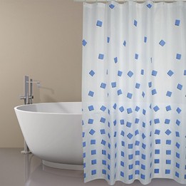 TENDA PER DOCCIA IN TESSUTO POLIESTERE THIKA cm 180x200 Blu