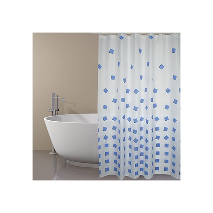TENDA PER DOCCIA IN TESSUTO POLIESTERE THIKA cm 180x200 Blu