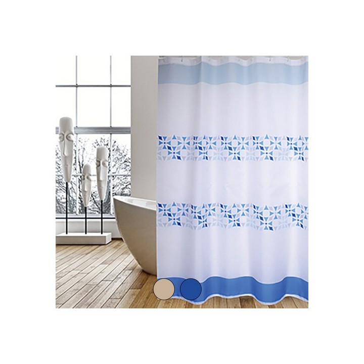 TENDA PER DOCCIA IN TESSUTO POLIESTERE PORTO cm 180x200 Beige