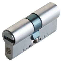 CILINDRO PROFILATO MODULARE SERIE 'EVO K22 TOP' mm 26+10+26  62 (31+31) cromo satinato