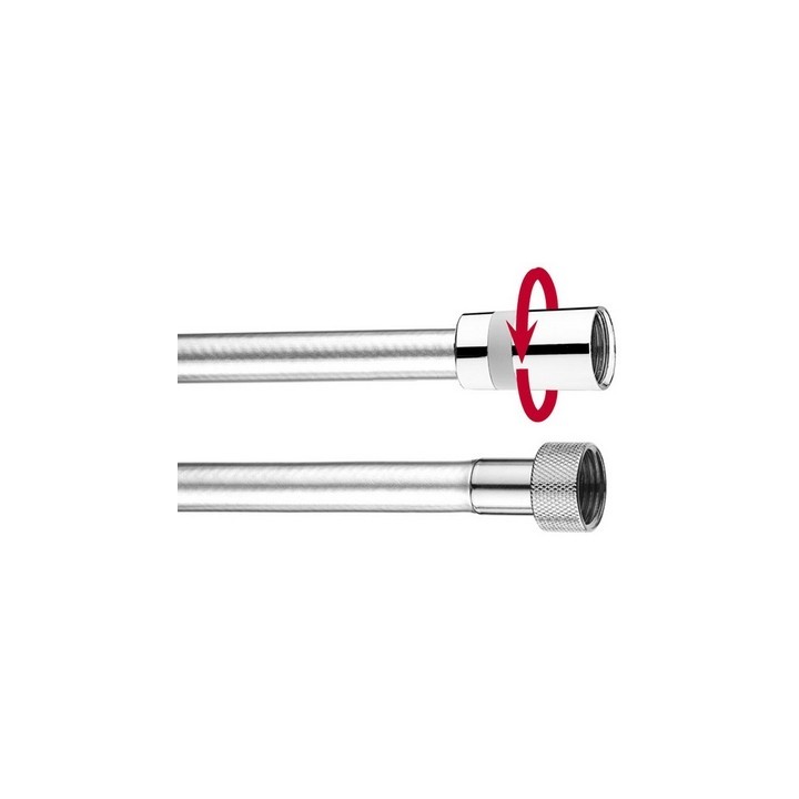 FLESSIBILE DOCCIA ANTITORSIONE CROMO LUX cm 200