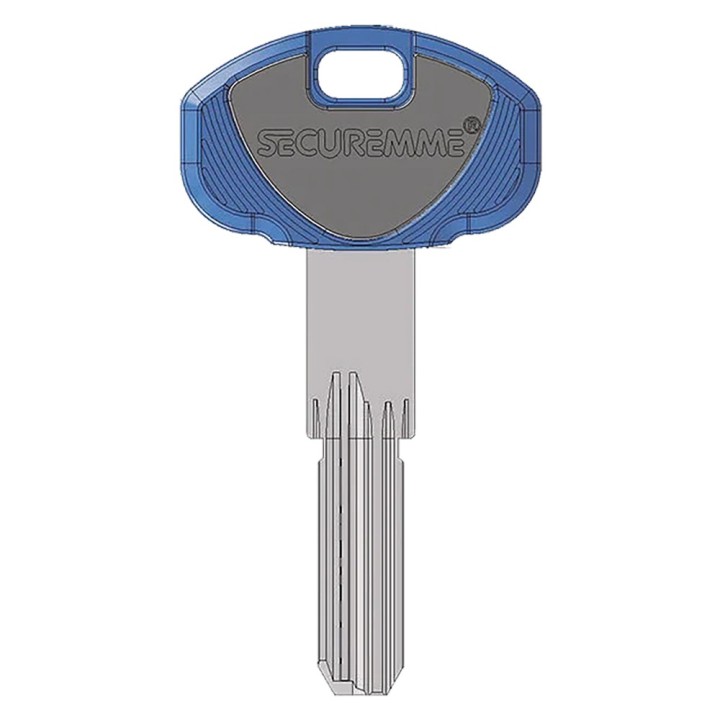 CHIAVE PER CILINDRO SERIE 'EVO K1' lunghezza 70,5 mm - testa 23 x 38 mm