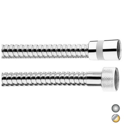 FLESSIBILE DOCCIA IN OTTONE DOPPIA AGGRAFFATURA cm 150 - Cromo