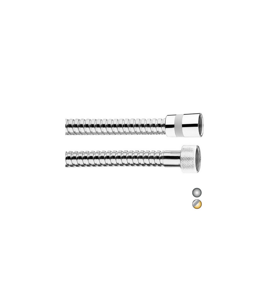 FLESSIBILE DOCCIA IN OTTONE DOPPIA AGGRAFFATURA cm 200 - Cromo