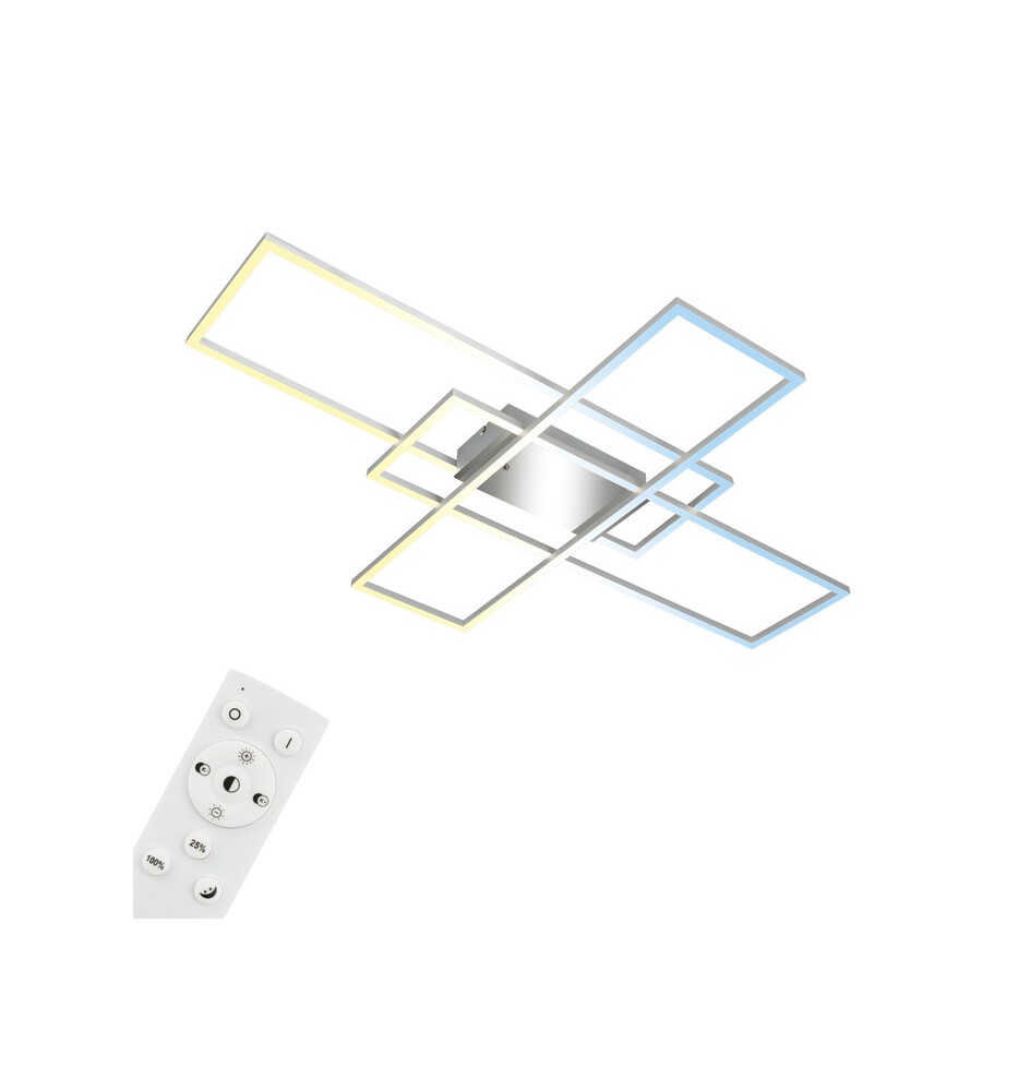 PLAFONIERA LED FRAME 42 W CCT CM 99X70 ALLUMINIO