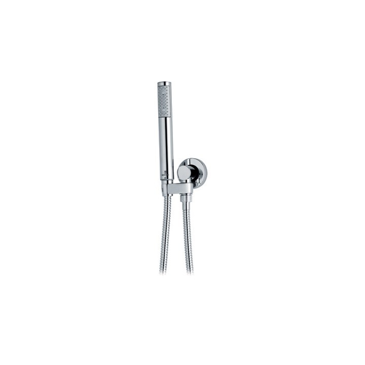 DUPLEX DOCCIA MOD. ZEN CON SUPPORTO INCASSO + FLEX OTTONE Cromo
