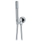DUPLEX DOCCIA MOD. ZEN CON SUPPORTO INCASSO + FLEX OTTONE Cromo