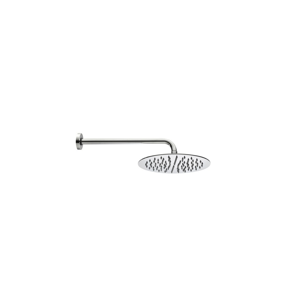 BRACCIO DOCCIA TETIS CON SOFFIONE TONDO Cromo - Diam. 25 cm