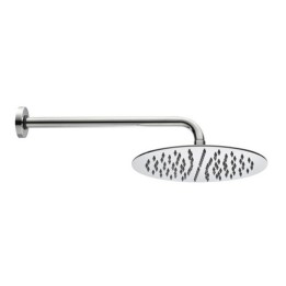 BRACCIO DOCCIA TETIS CON SOFFIONE TONDO Cromo - Diam. 30 cm