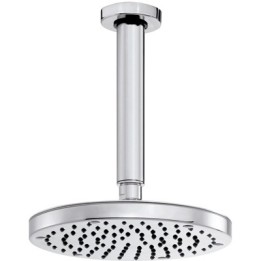 SOFFIONE LUSSO MOD. OKI DIAM. 200 CON BRACCIO VERTICALE Soffione Diam. 200 mm