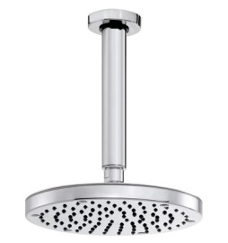 SOFFIONE LUSSO MOD. OKI DIAM. 200 CON BRACCIO VERTICALE Soffione Diam. 200 mm