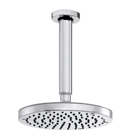 SOFFIONE LUSSO MOD. OKI DIAM. 200 CON BRACCIO VERTICALE Soffione Diam. 200 mm