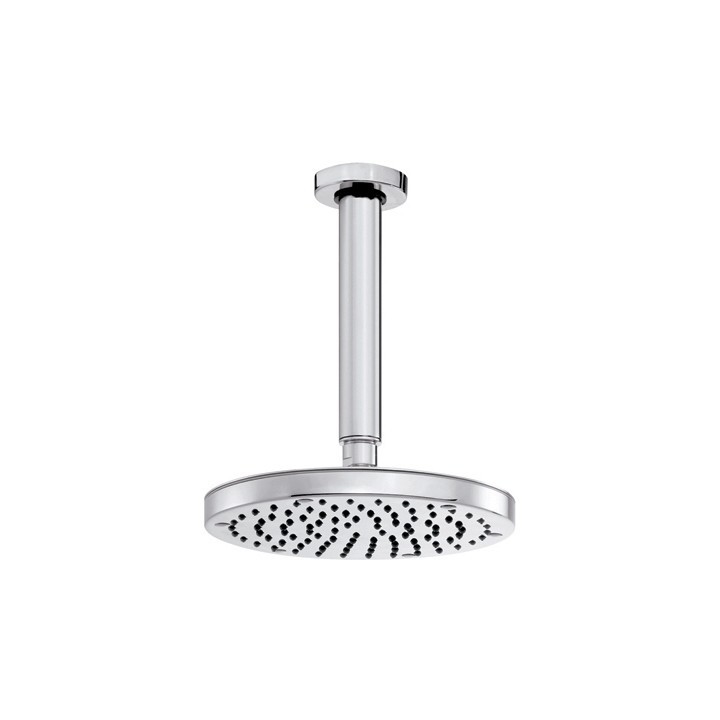 SOFFIONE LUSSO MOD. OKI DIAM. 200 CON BRACCIO VERTICALE Soffione Diam. 200 mm