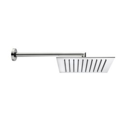 BRACCIO DOCCIA TETIS CON SOFFIONE QUADRO Cromo - cm 25x25